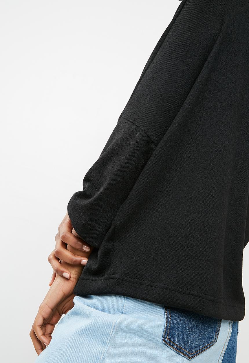 dailyfriday - Oversize knit top - black