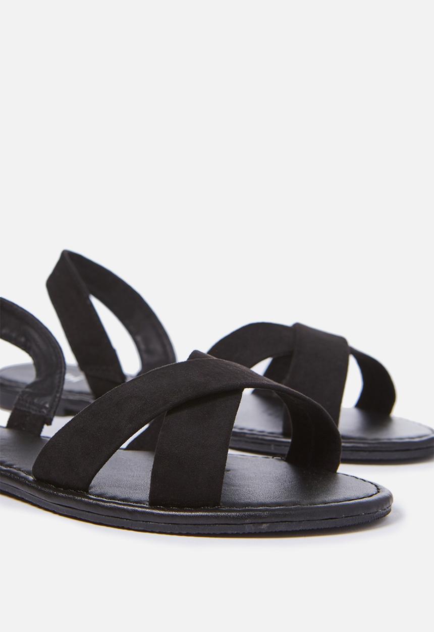 Cotton On - Everyday banting crossover sandal - black
