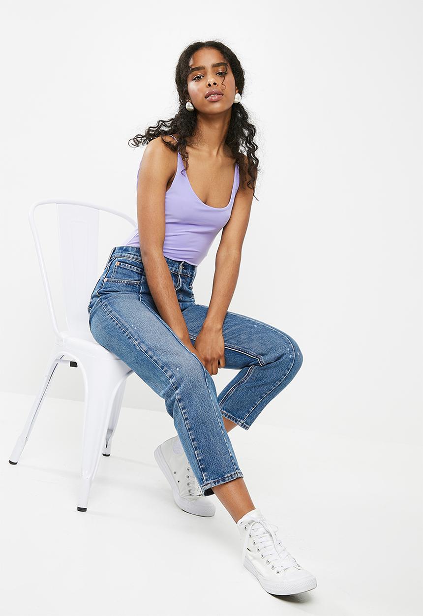 Missguided - Slinky bodysuit - purple 