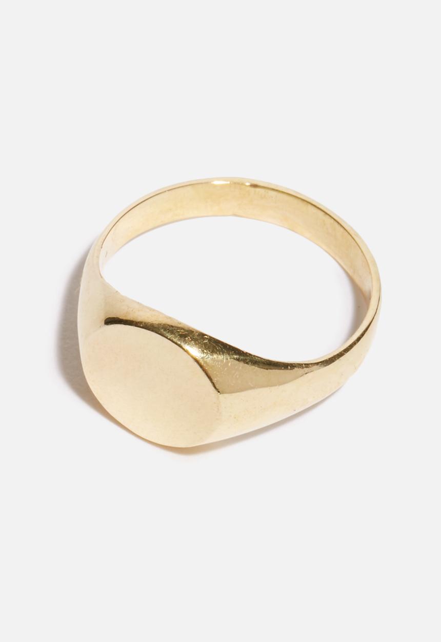 Matter of Fakt - Brass signet ring - gold 