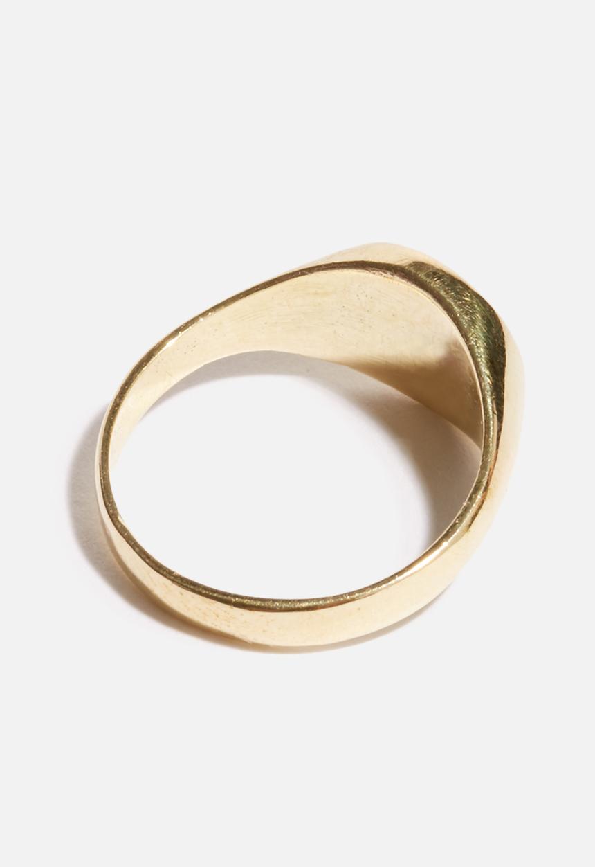 Matter of Fakt - Brass signet ring - gold 