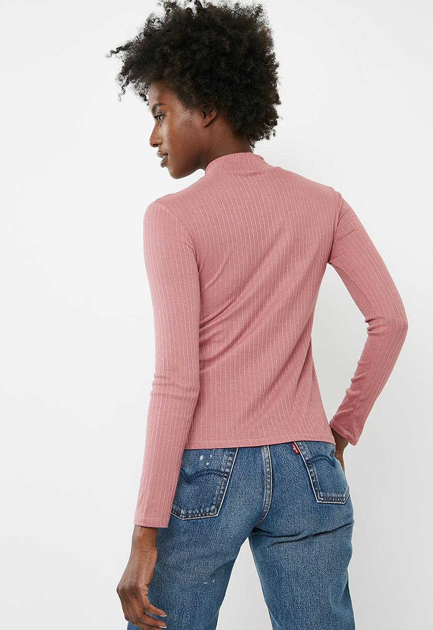 dailyfriday - Turtleneck top - pink