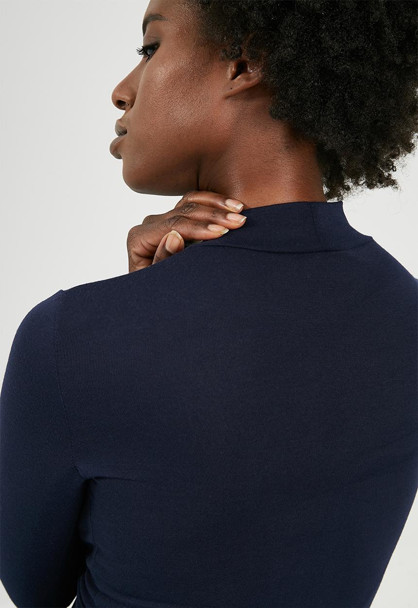 dailyfriday - Turtleneck tops 2 pack - navy & white