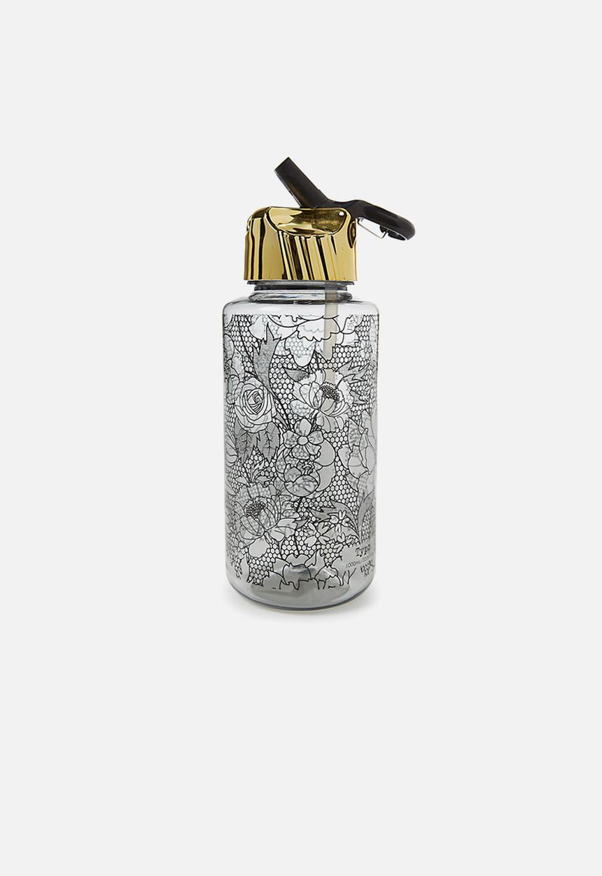 Typo - Suck it up drink bottle - black lace