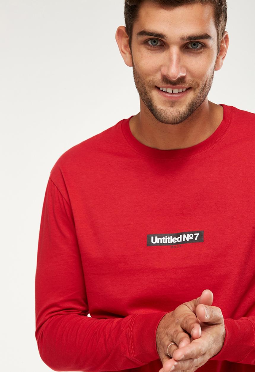 Cotton On - Tbar long sleeve - red