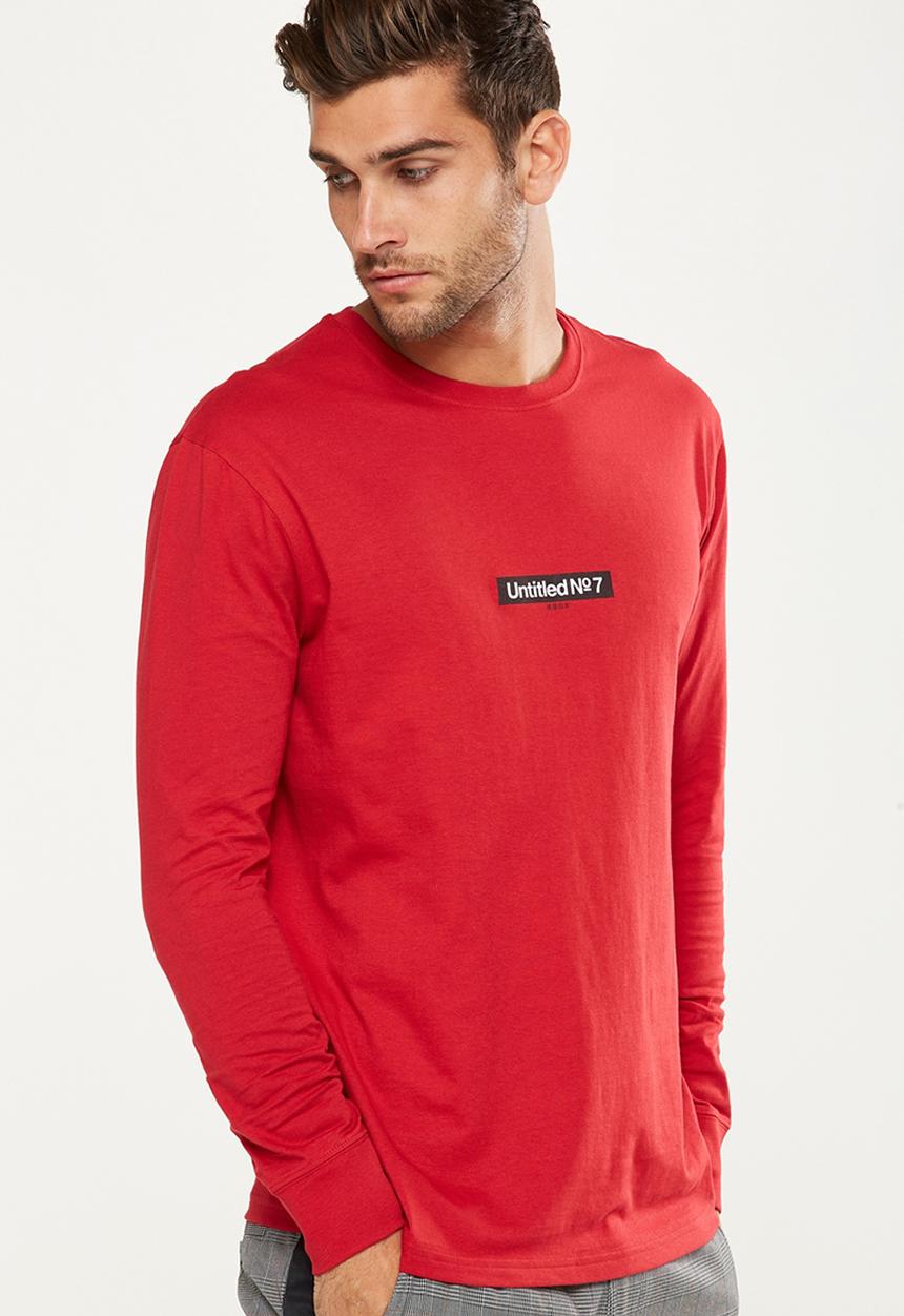 Cotton On - Tbar long sleeve - red