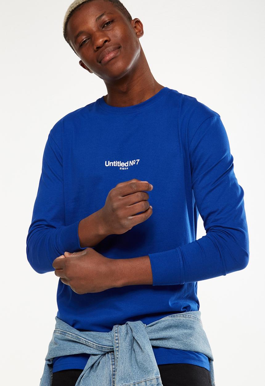 Cotton On - Tbar long sleeve - blue