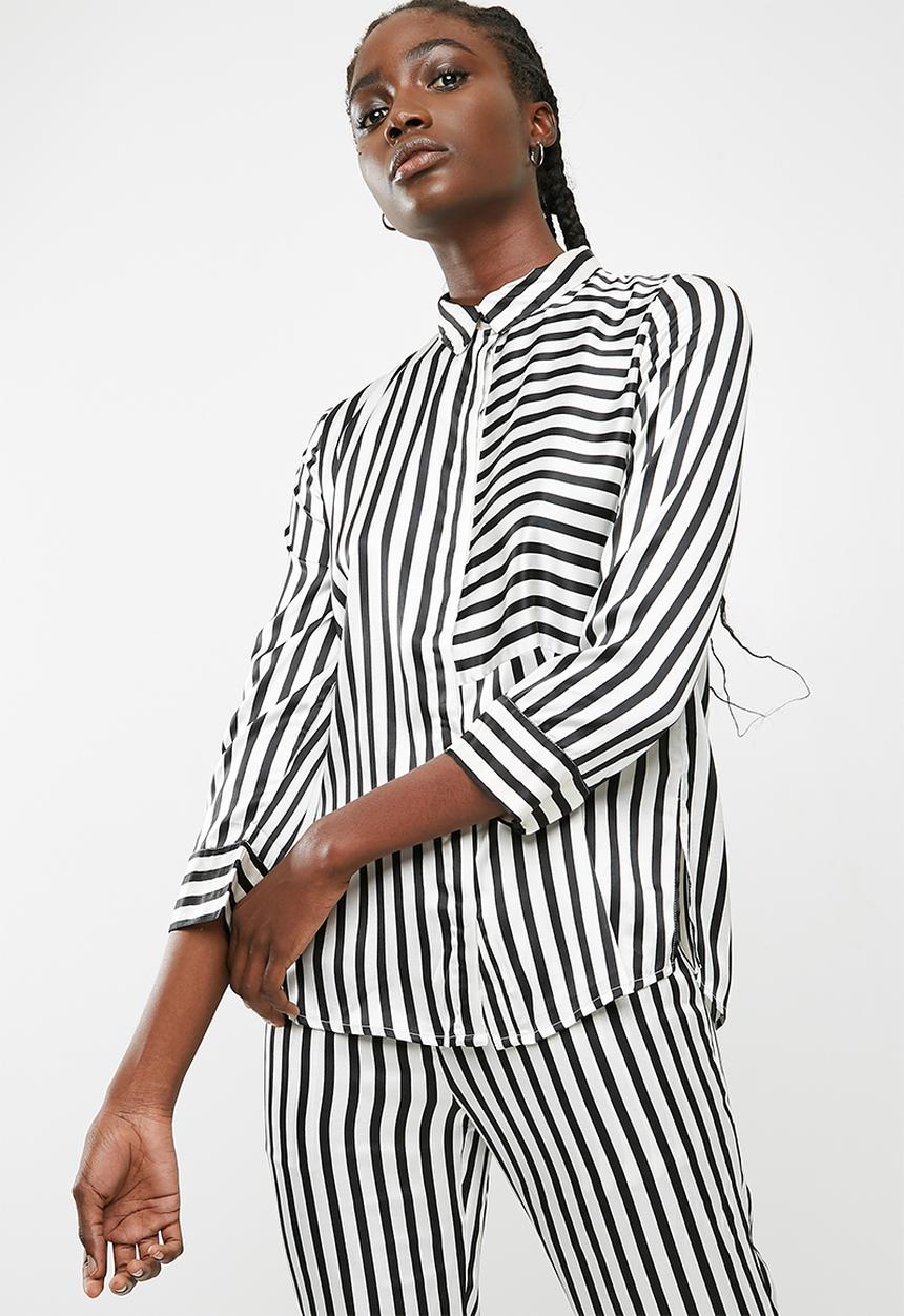 Pieces - Jessica shirt - black & white
