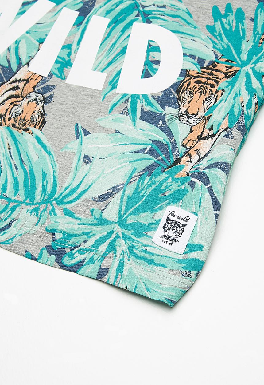Name It - Jungle top - grey 