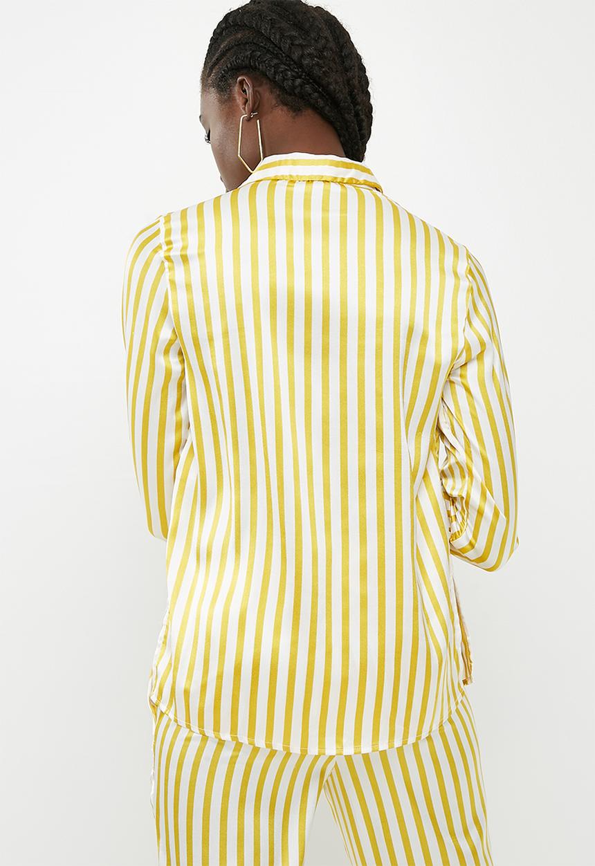 Pieces - Jessica shirt - yellow & white