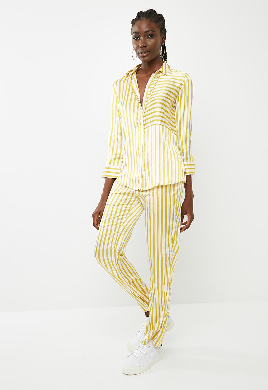 Pieces - Jessica shirt - yellow & white