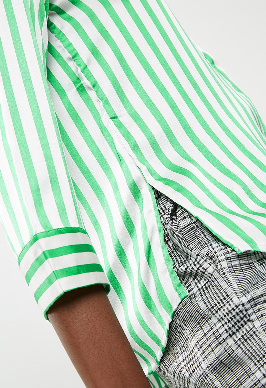 Pieces - Jessica shirt - green & white