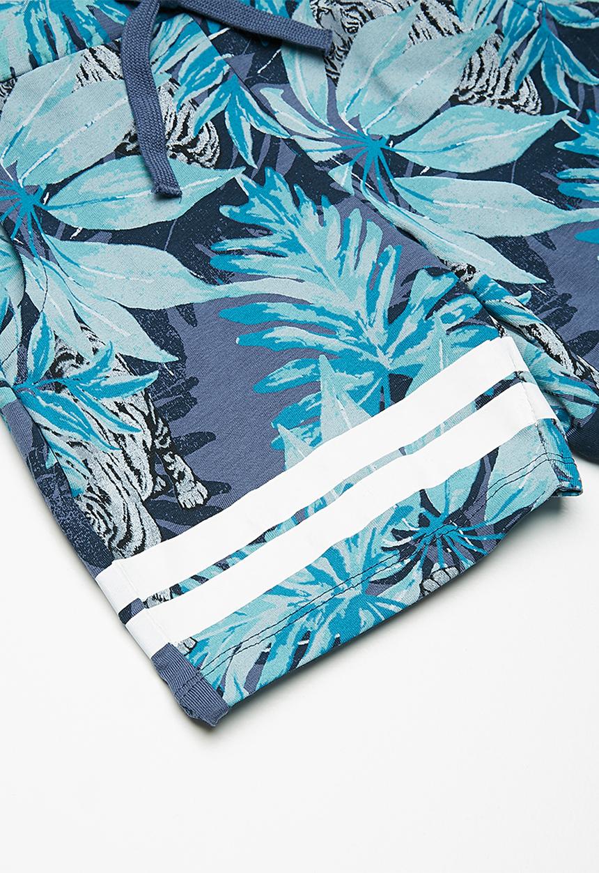 Name It - Jungle shorts - blue 