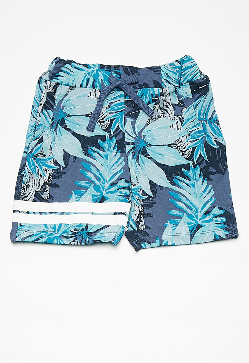 Name It - Jungle shorts - blue 