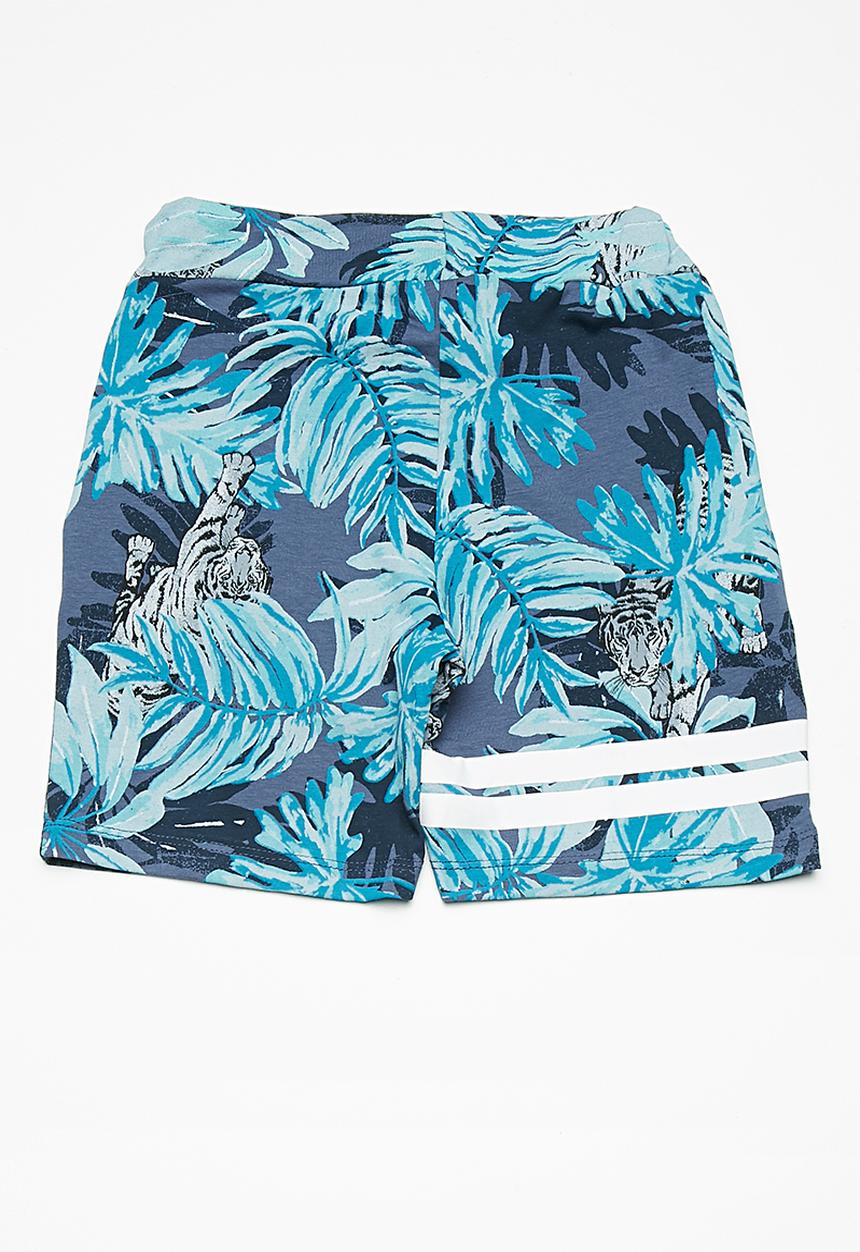 Name It - Jungle shorts - blue 