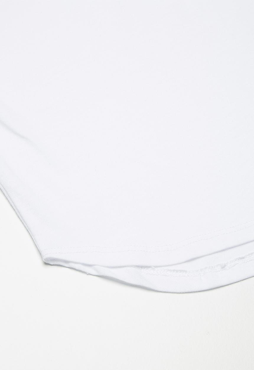 basicthread - Longline tees 2 pack - white & charcoal 