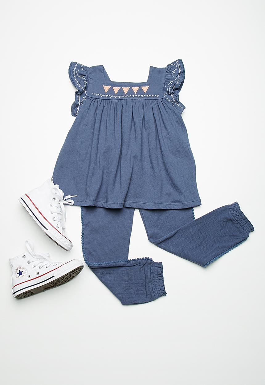 Name It - Arikke pap sleeve top - blue