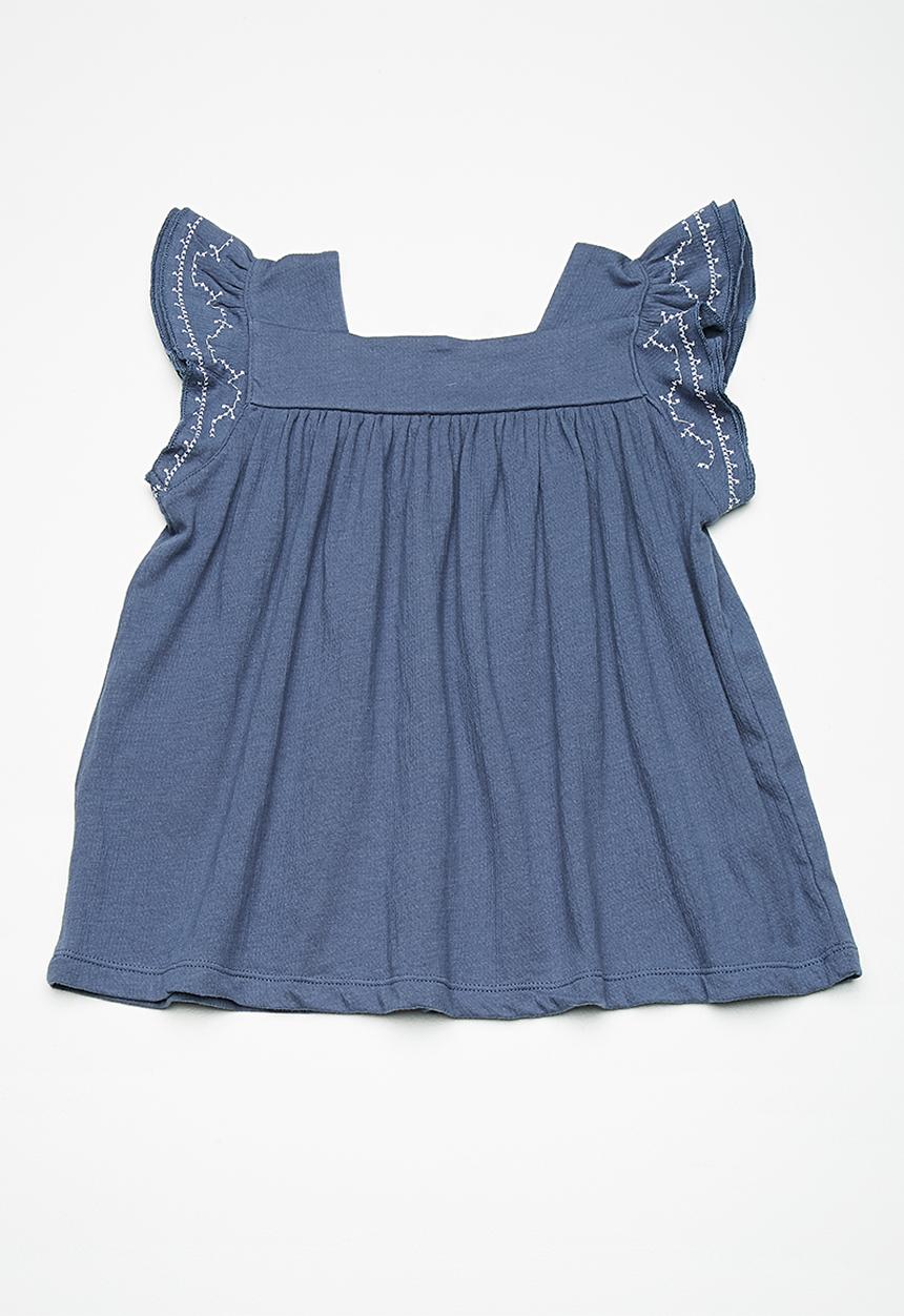 Name It - Arikke pap sleeve top - blue
