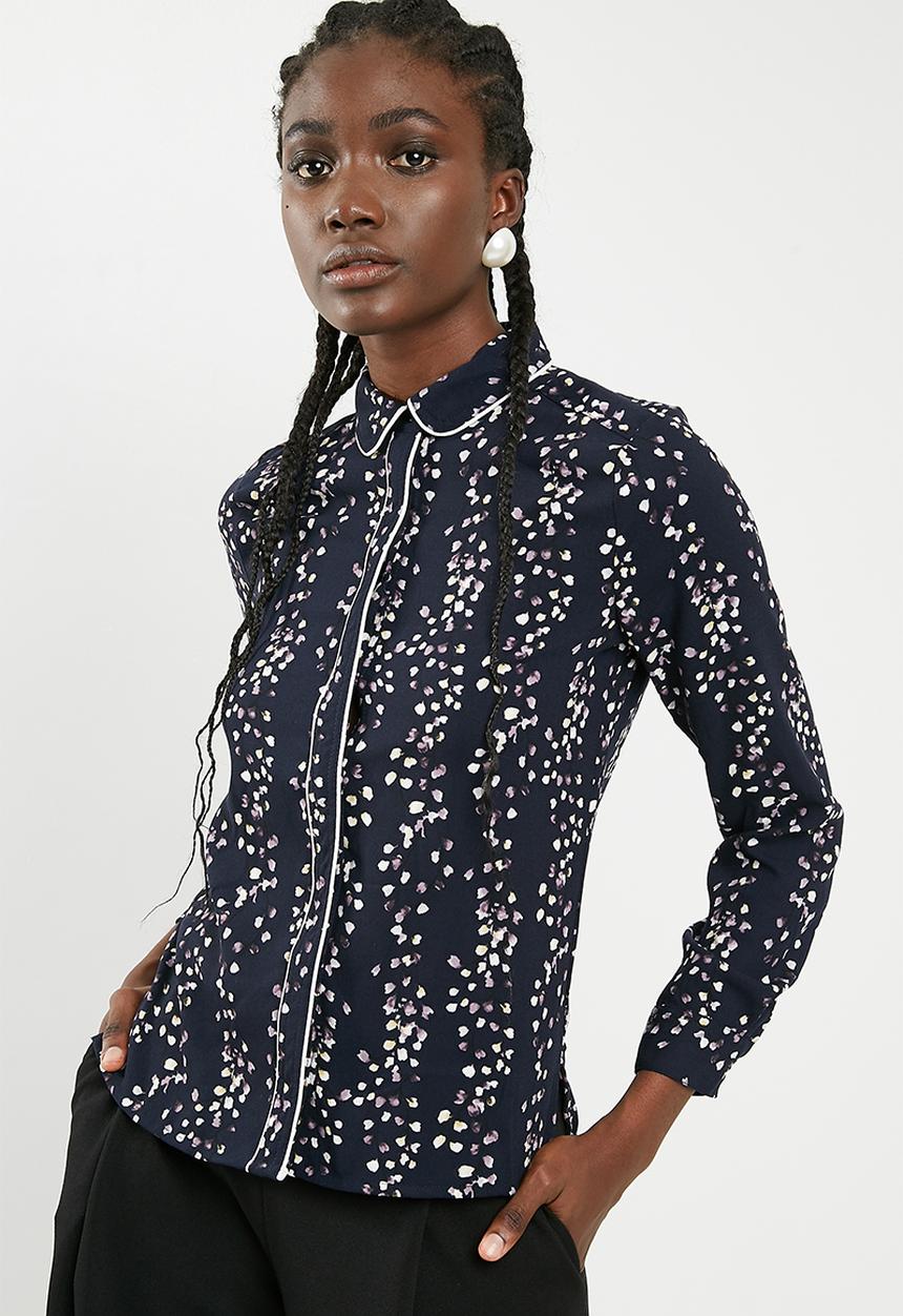 ONLY - Ditte long sleeve shirt - blue 