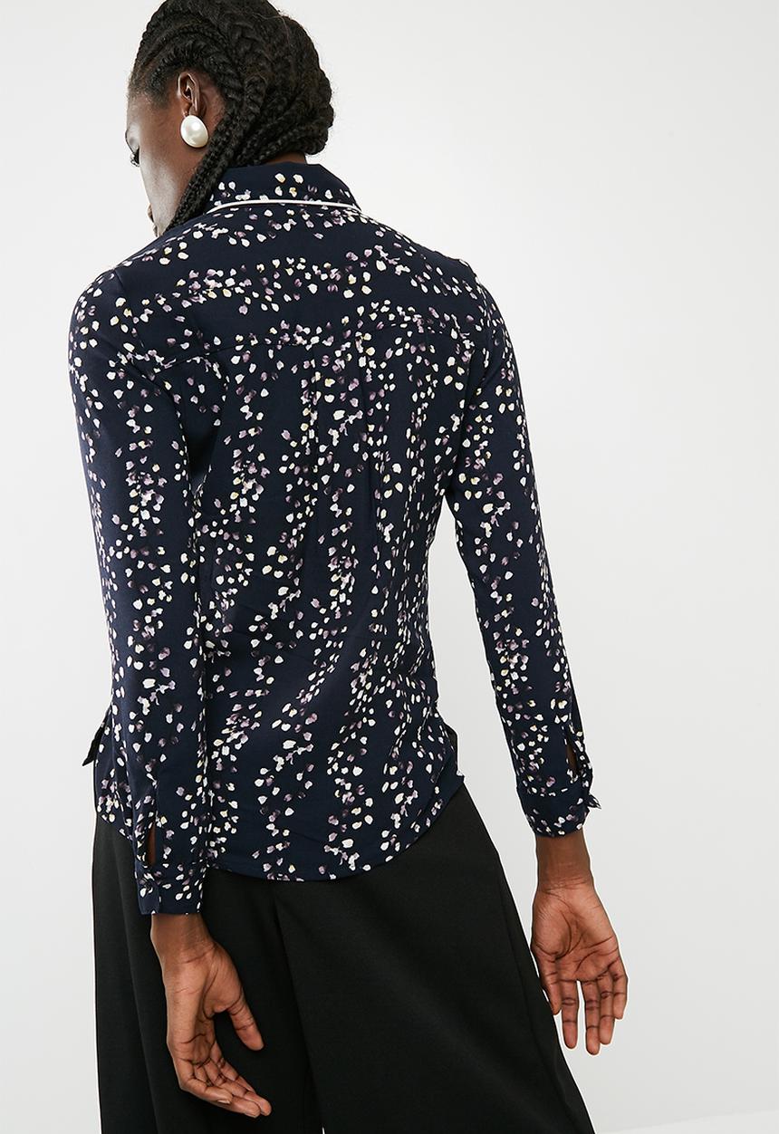 ONLY - Ditte long sleeve shirt - blue 