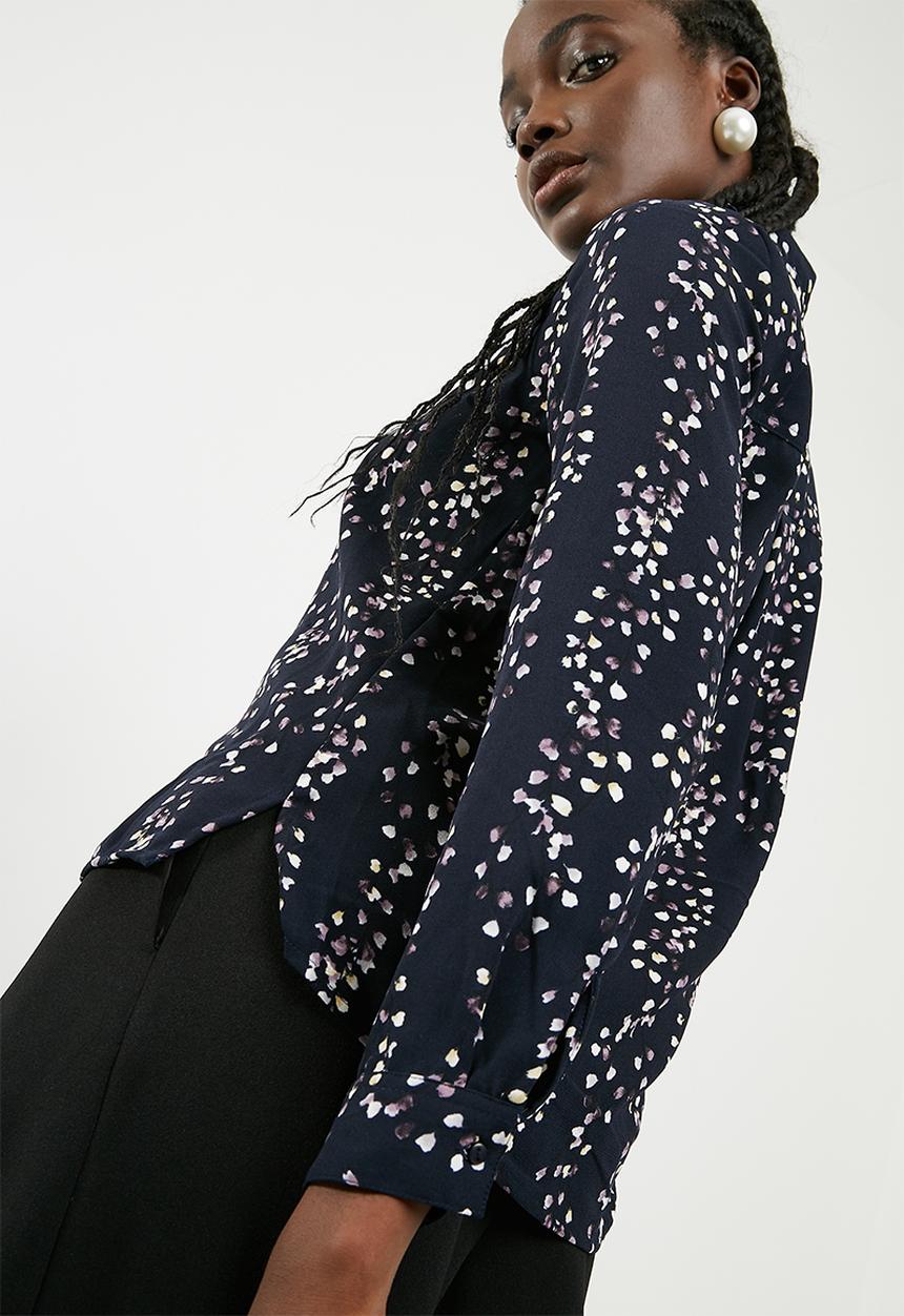 ONLY - Ditte long sleeve shirt - blue 