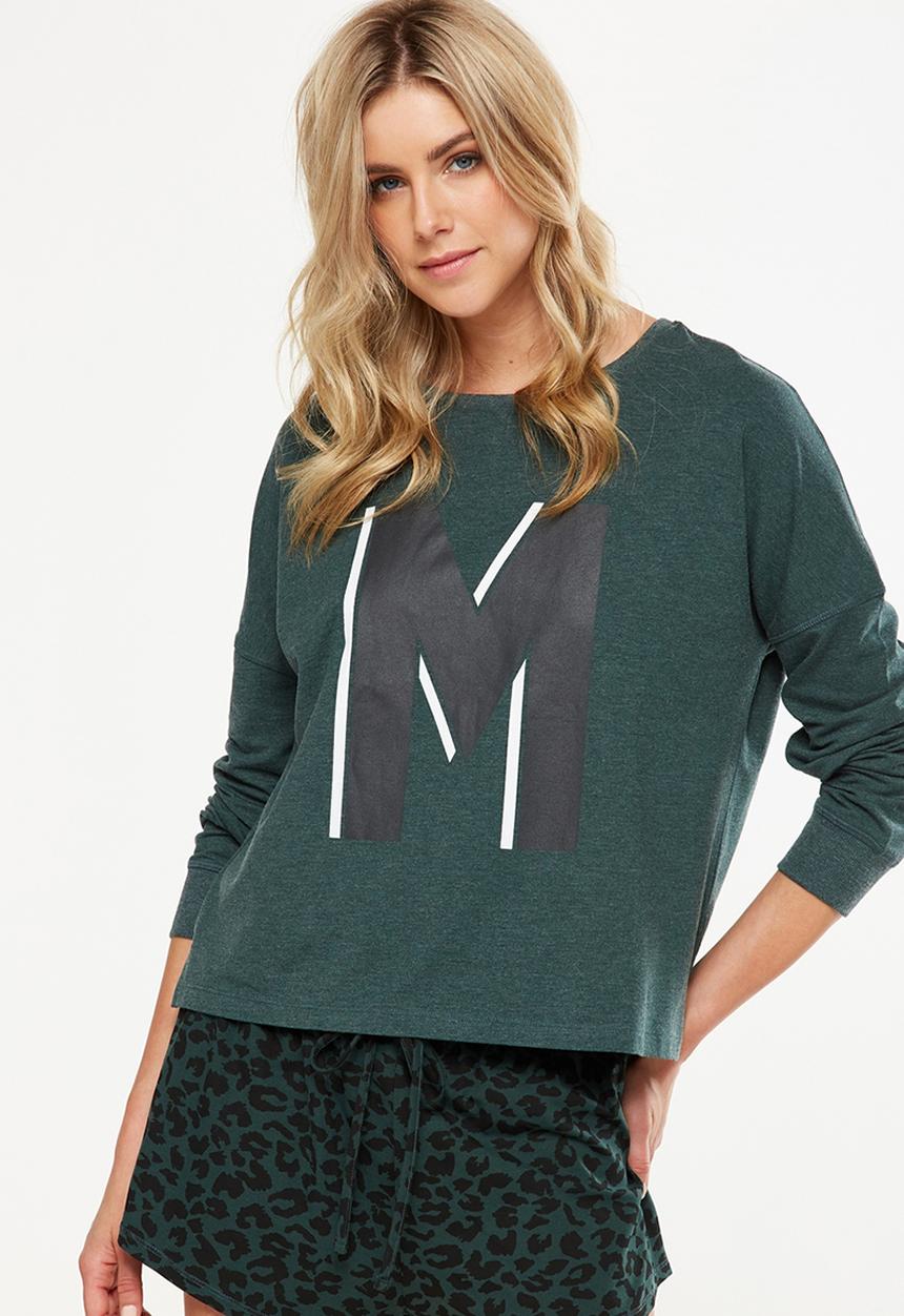 Cotton On - Match back dropped shoulder top - green 