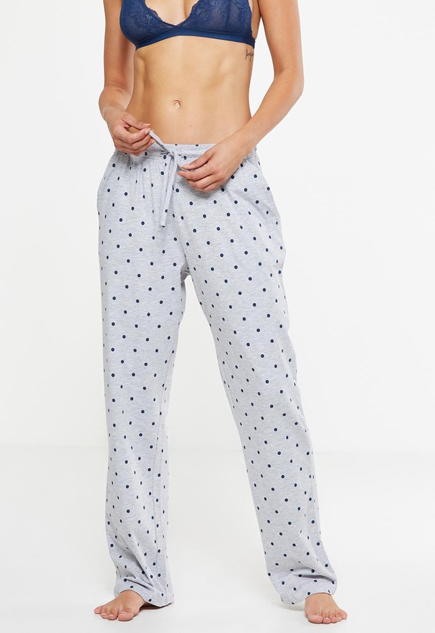 Cotton On - Match back wide leg pant - grey 