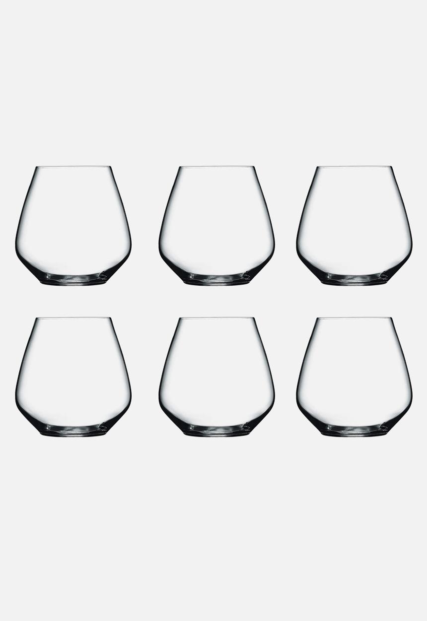 Luigi Bormioli - Stemless wine glass set of 6 - pinot