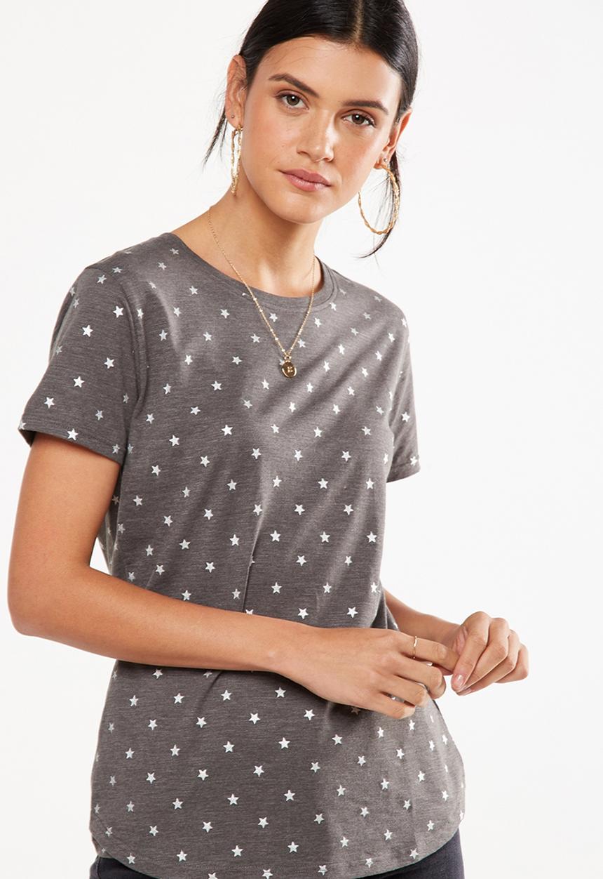 Cotton On - The crew T-shirt - charcoal 