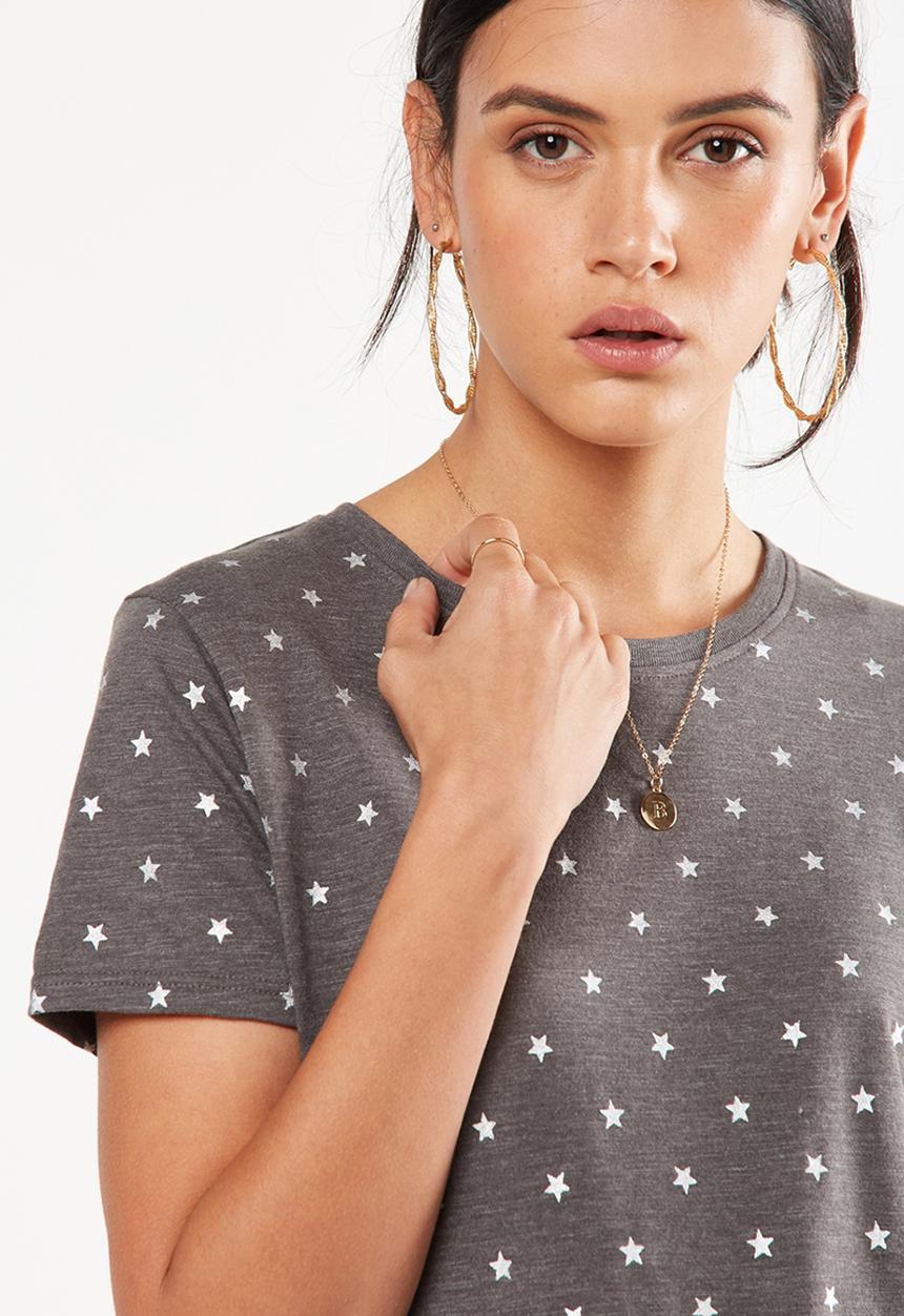Cotton On - The crew T-shirt - charcoal 