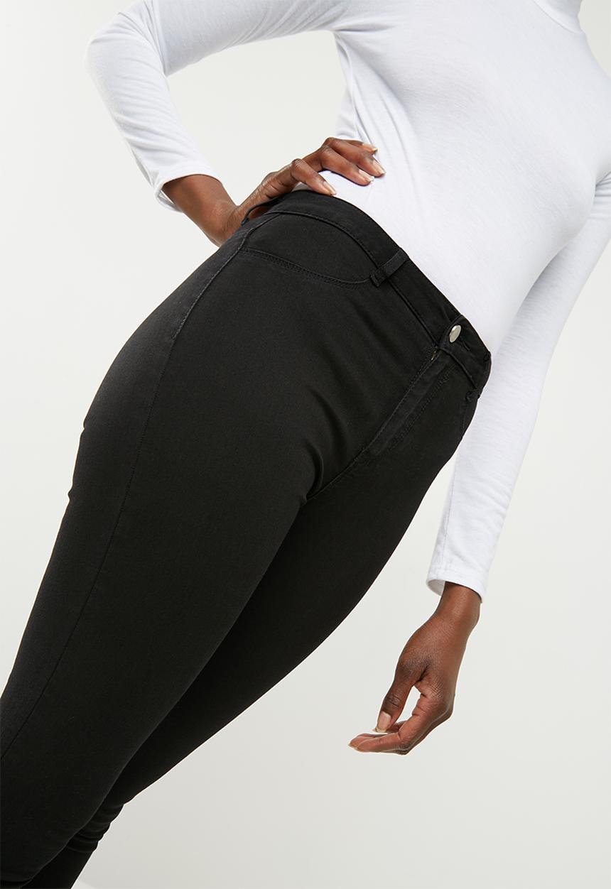 Missguided - Lawless high waisted super stretch skinny - black