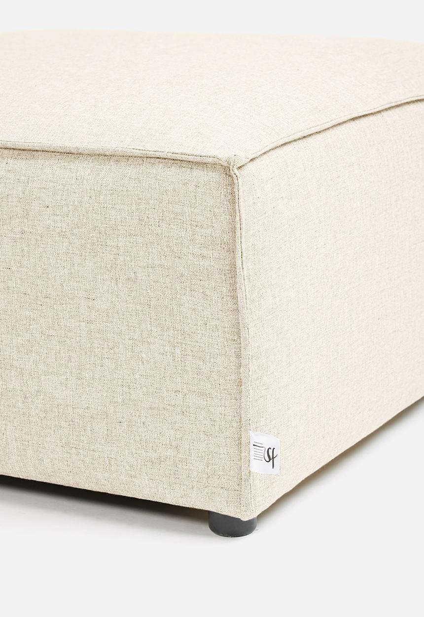 Sixth Floor - Modular ottoman - natural 