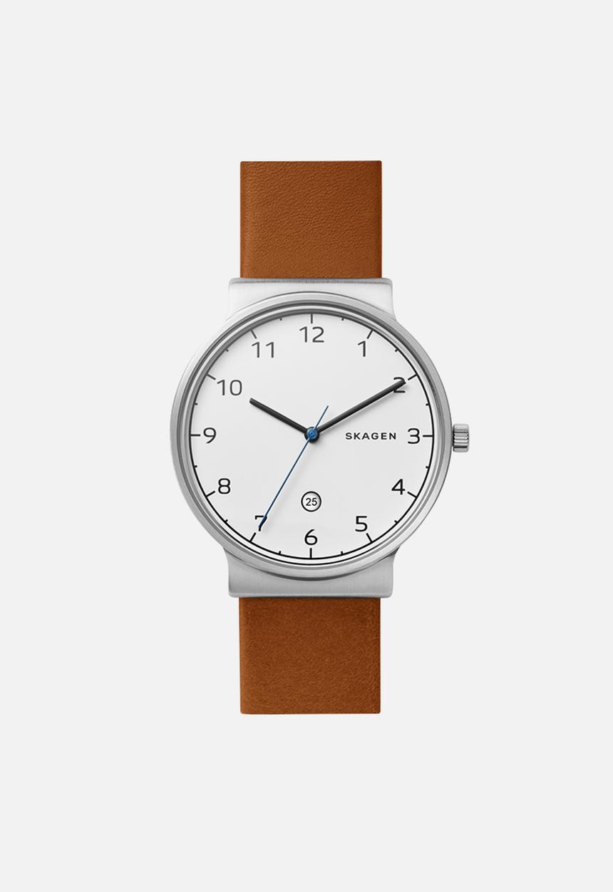 Skagen - Ancher Leather Watches - brown