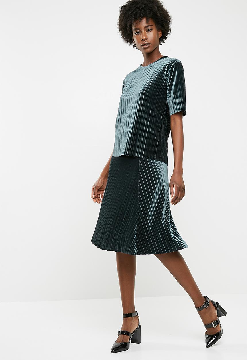 Jacqueline de Yong - Nina pleated skirt - green 