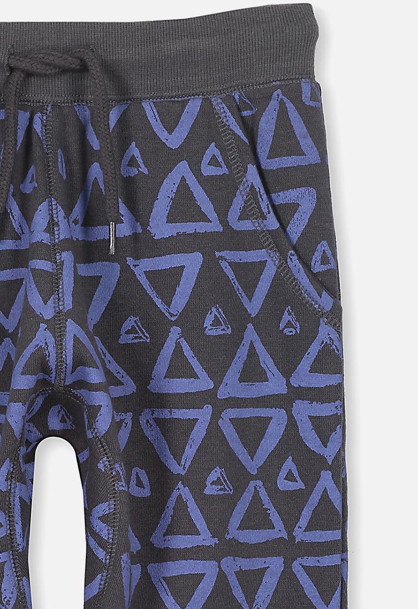 Cotton On - Kids Luca trackpants - blue & black 