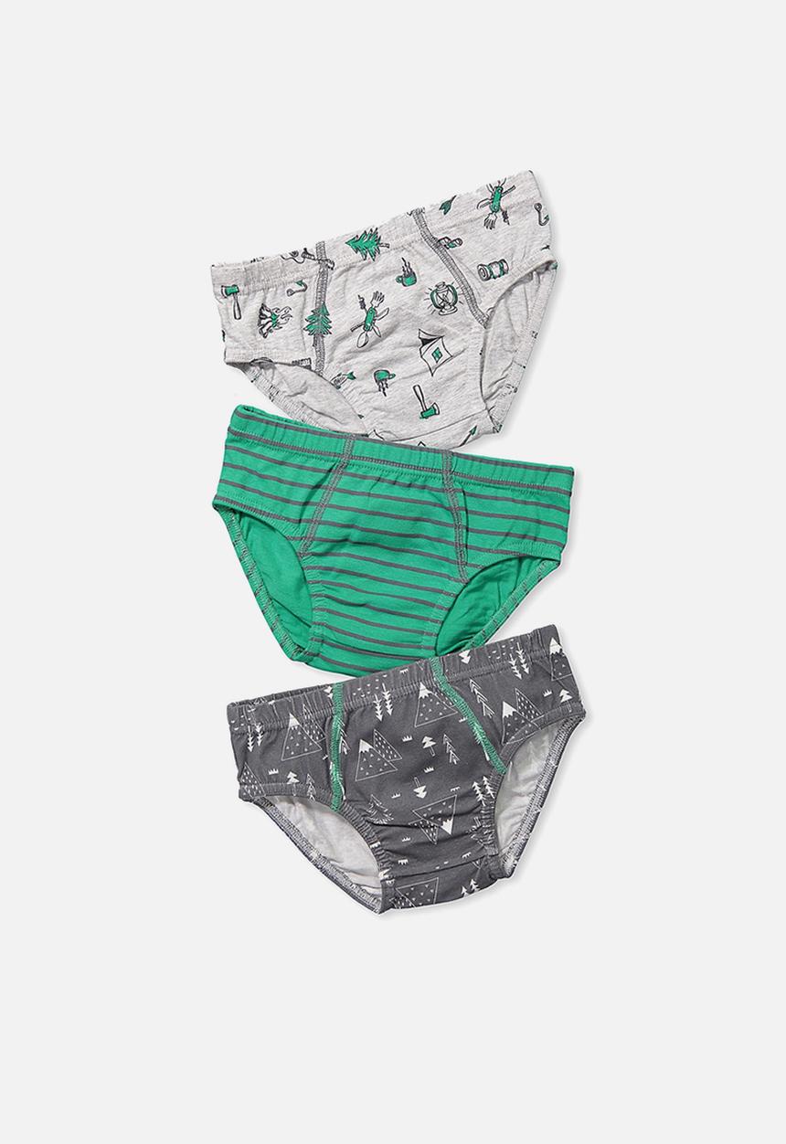 Cotton On - Kids boys 3 pack briefs - multi