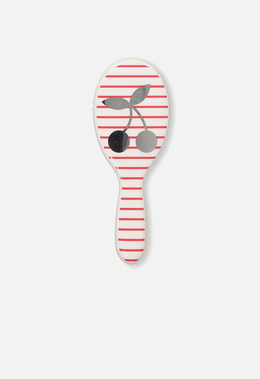 Cotton On - Kids knot messy hair brush - pink & white 