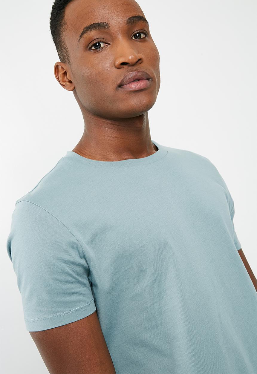 Superbalist - Curved hem tee - blue 
