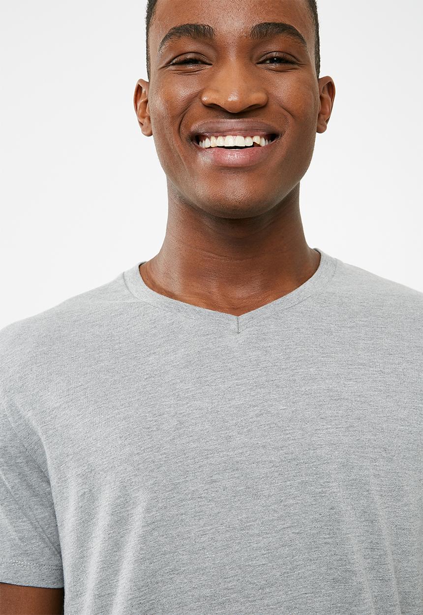Superbalist - Vee neck tee - grey 