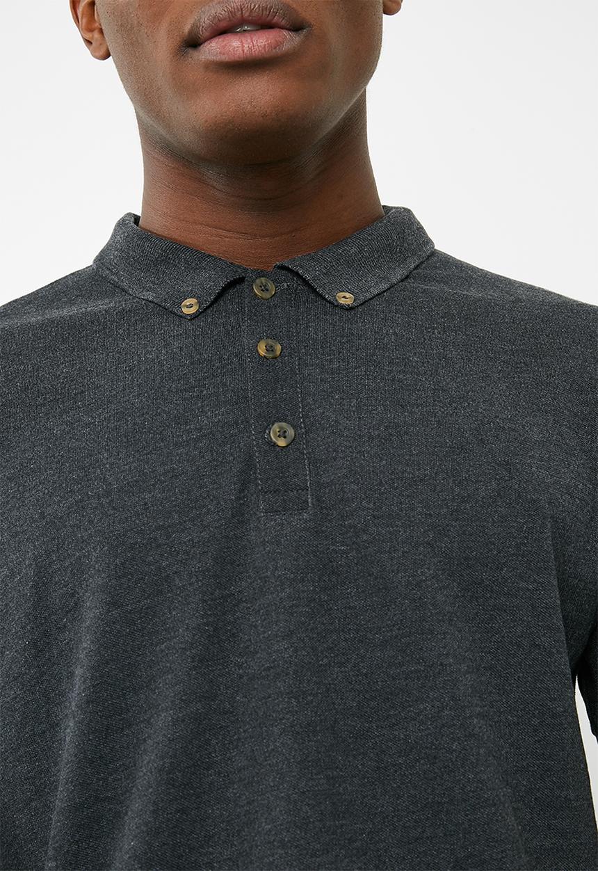 Superbalist - Pique slim fit polo - grey 