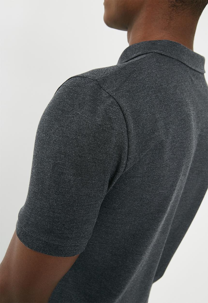 Superbalist - Pique slim fit polo - grey 