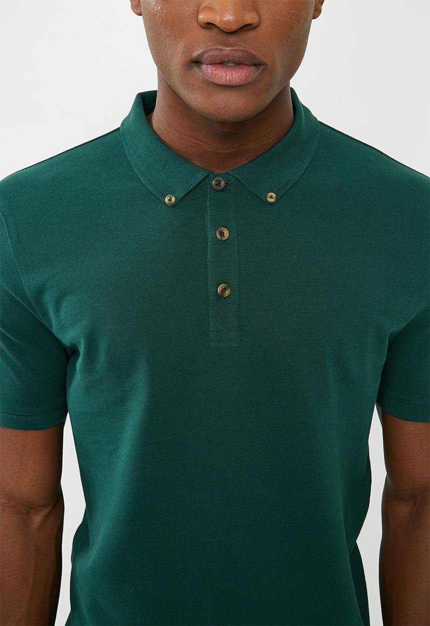 Superbalist - Pique slim fit polo - green 