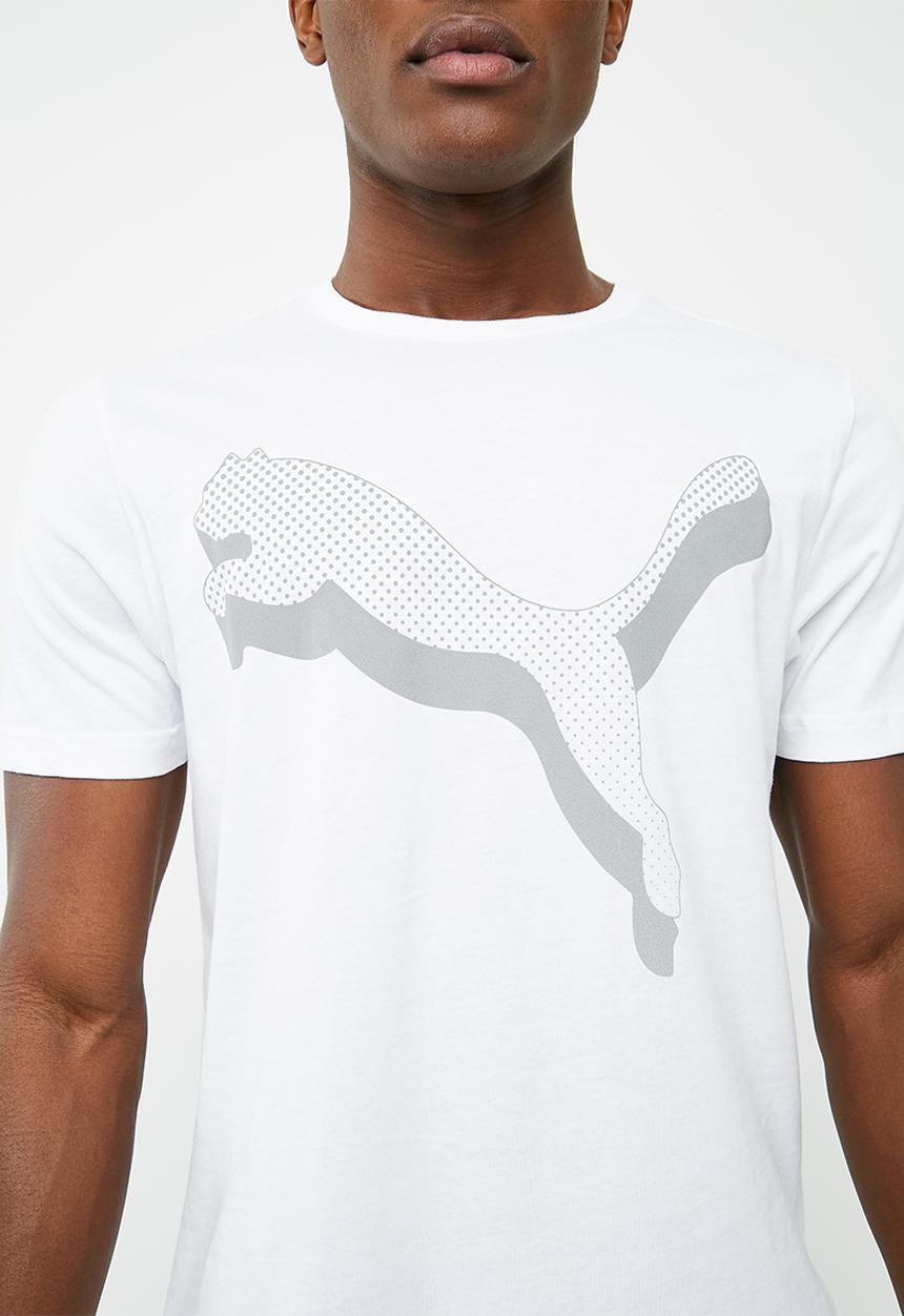 PUMA - Reflective cat tee - white