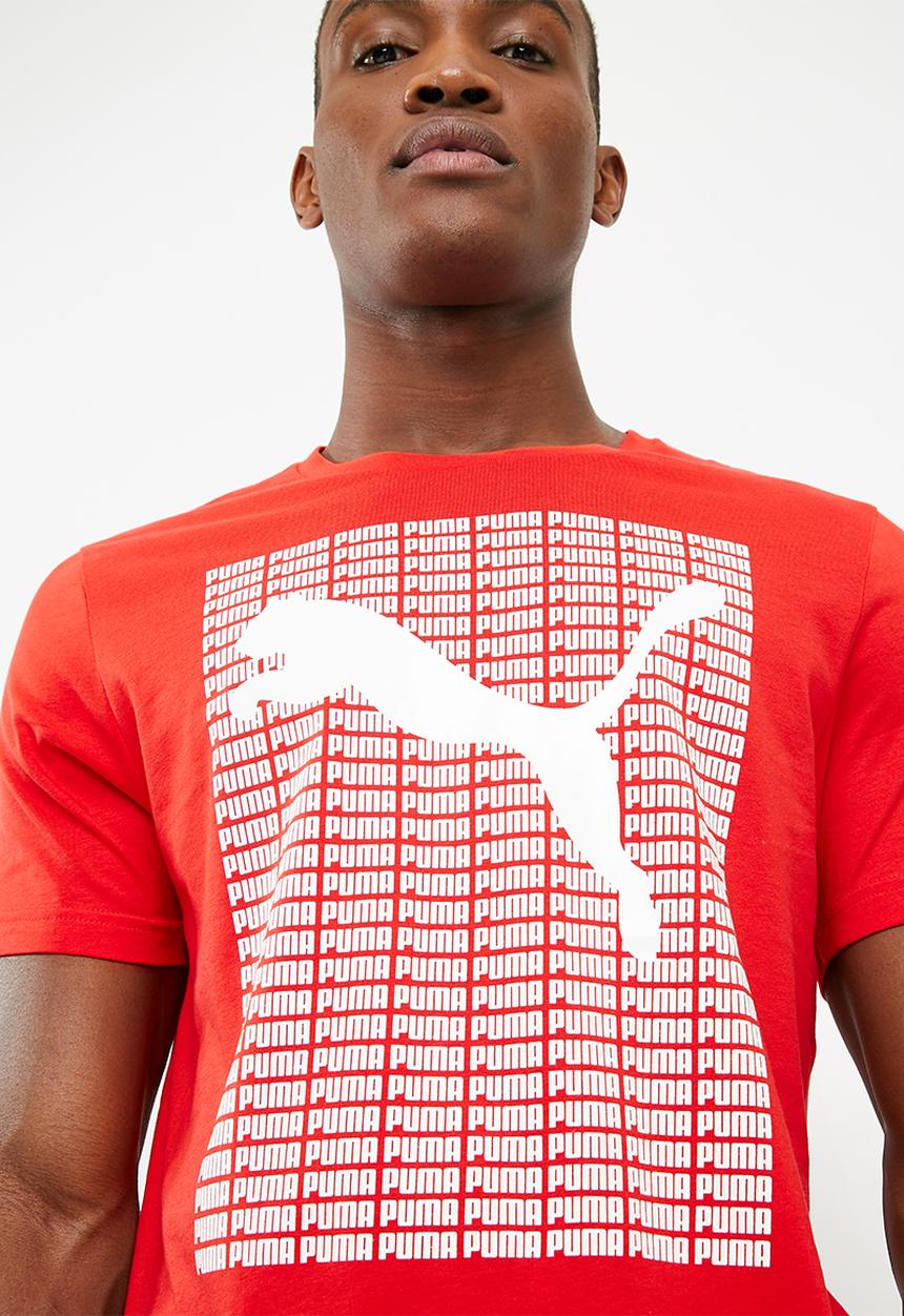 PUMA - Puma repeat tee - red