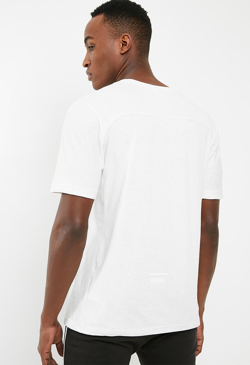 PUMA - Pace primary tee - white