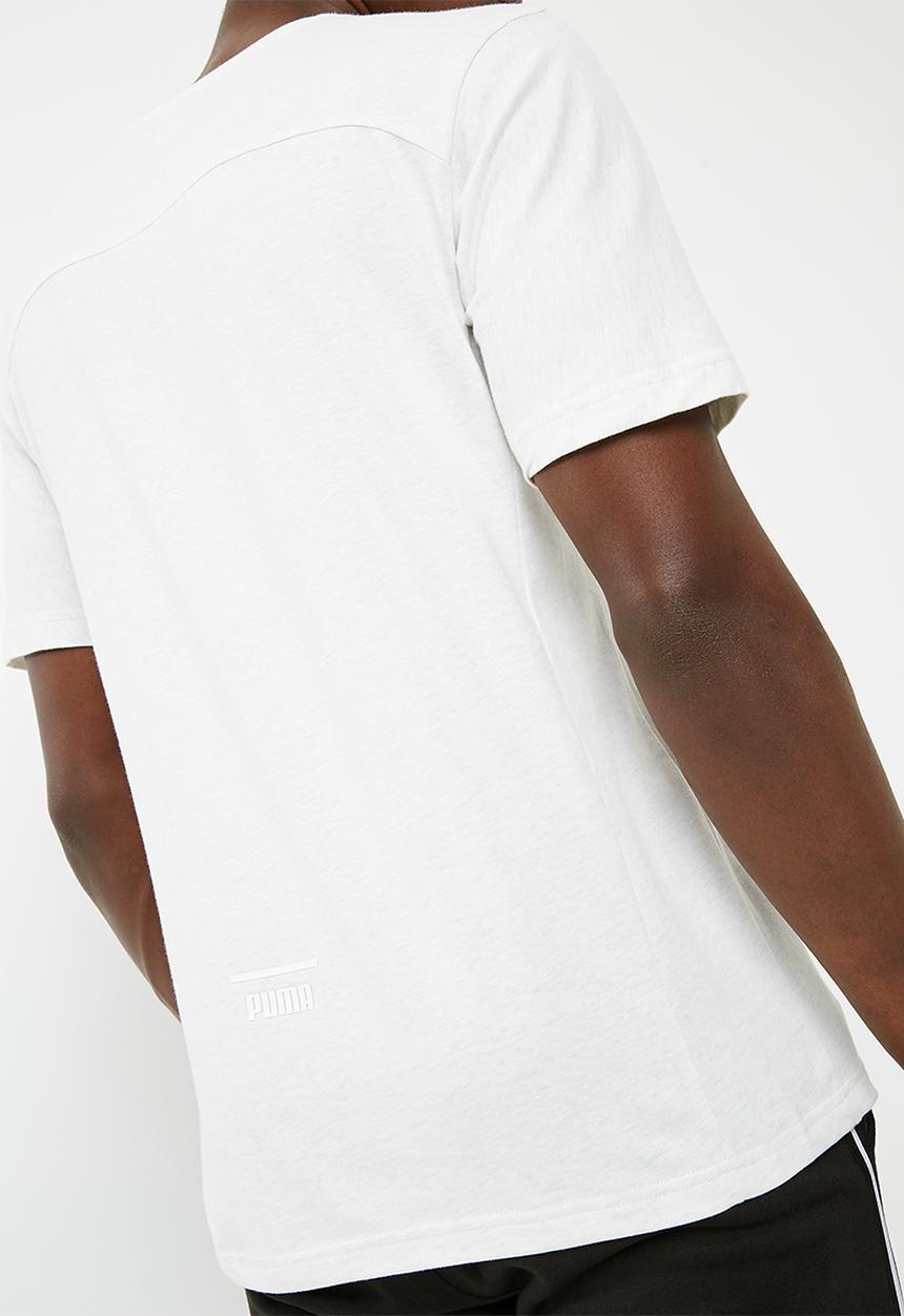 PUMA - Pace primary tee - white