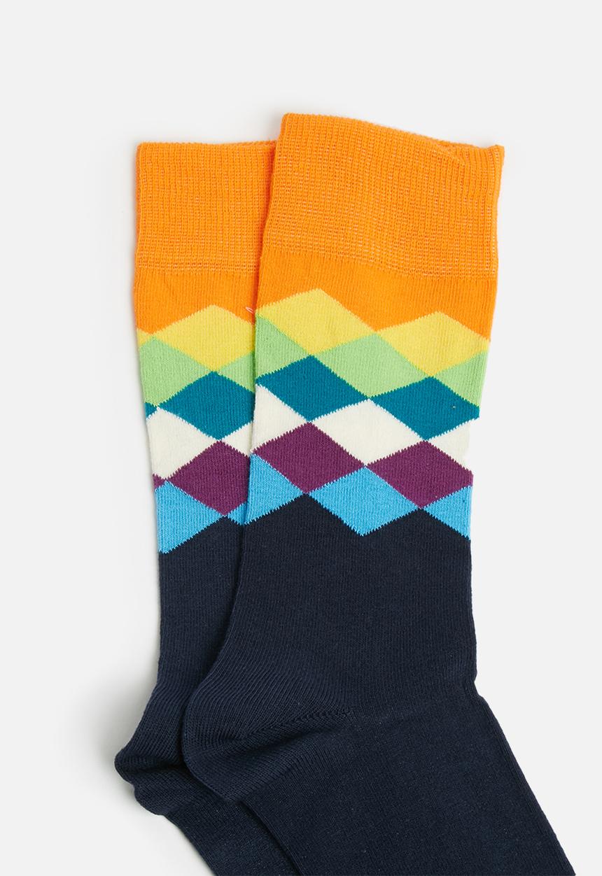 Happy Socks - Faded diamond socks - multi