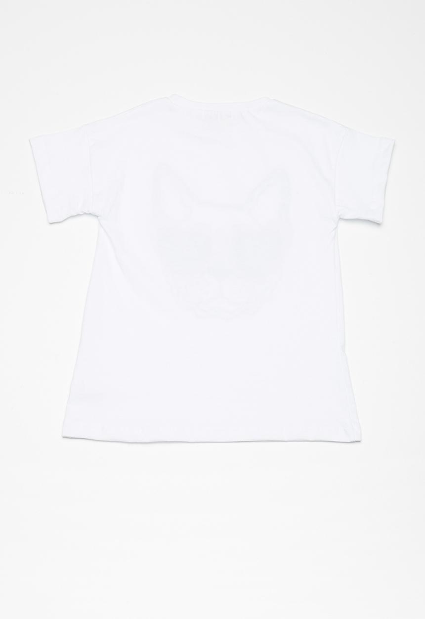 dailyfriday - Kids girls printed swing tee - white 