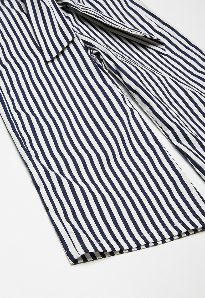 dailyfriday - Kids girls culotte pants - navy & white 