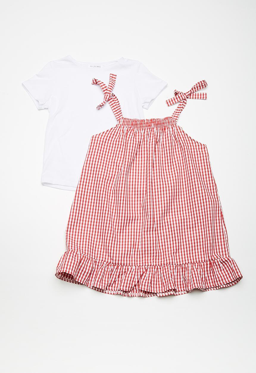 dailyfriday - Gingham dress - red & white 
